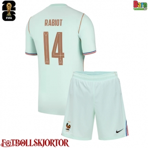 Frankrike Adrien Rabiot #14 Borta Kläder Barn VM 2026 Kortärmad (+ Korta byxor)